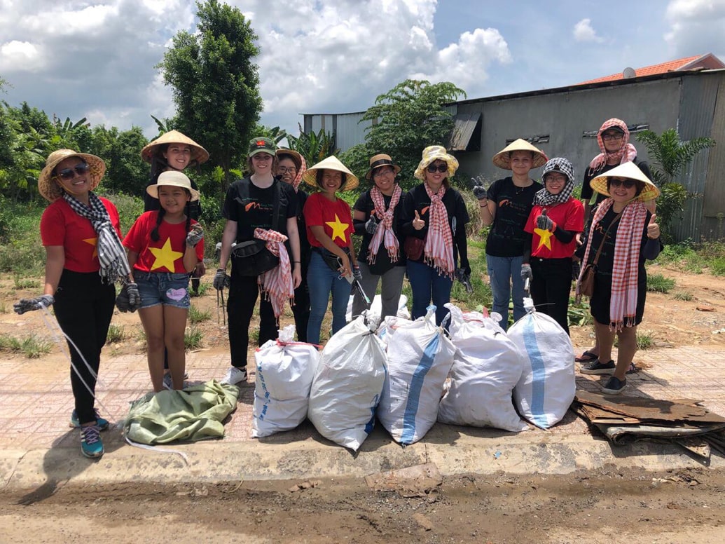 Clean-up environmental in Mekong Delta