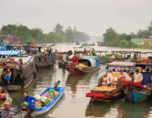Floating Market - Mekong Delta - Vietnam