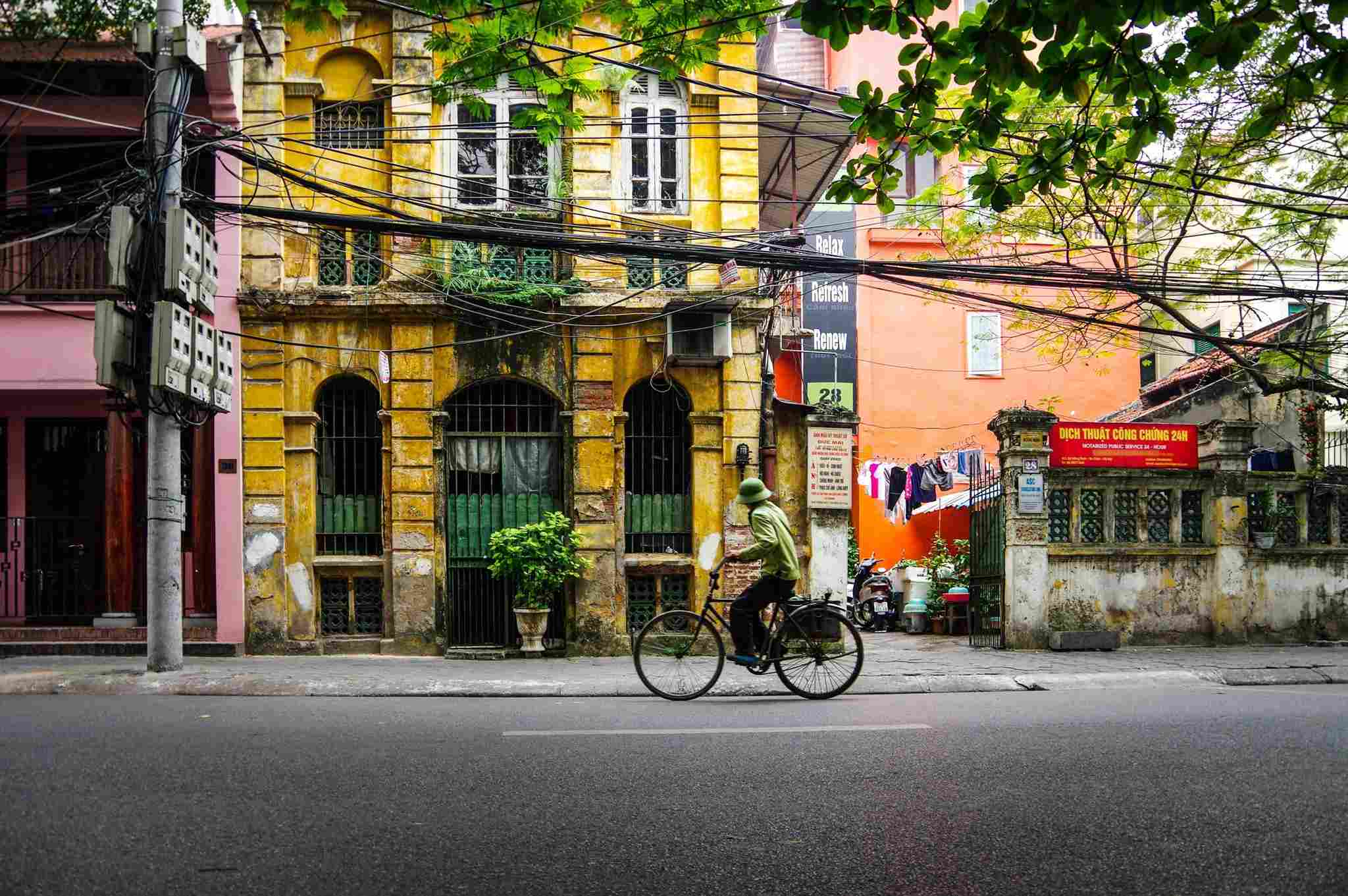 Un rincón en la capital de Hanói