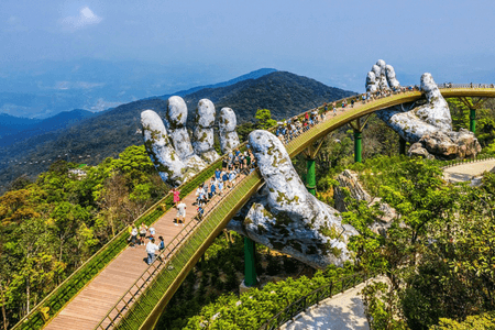 Golden Bridge - 10 best places to visit in Vietnam
