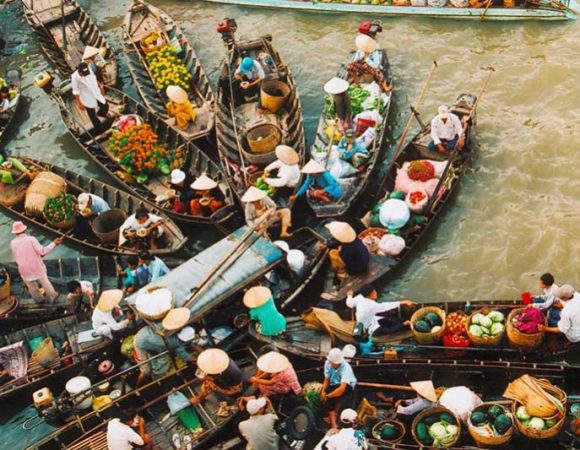 Cai Rang, patrimonio del mercado flotante de Vietnam.