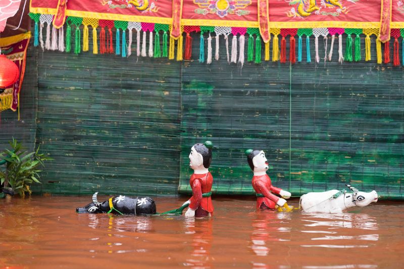 Water puppet show in Hanoi 