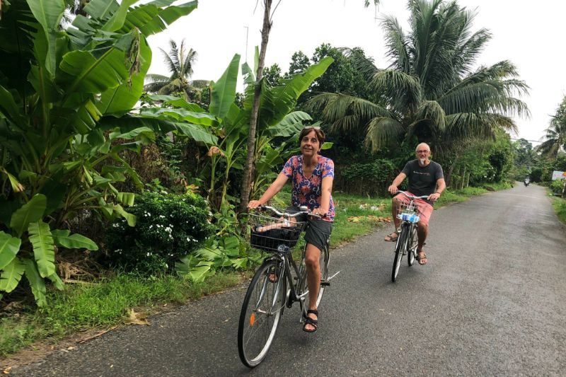 Bike ride in Mekong delta