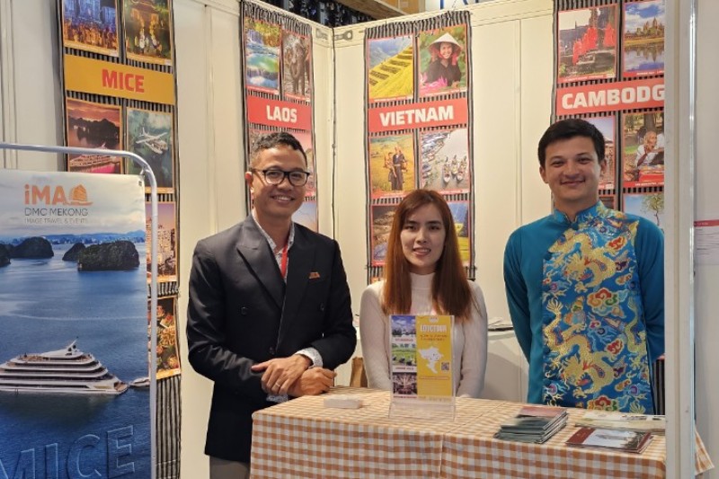 Partners Had The Opportunity To Experience Wearing Traditional Vietnamese Clothing