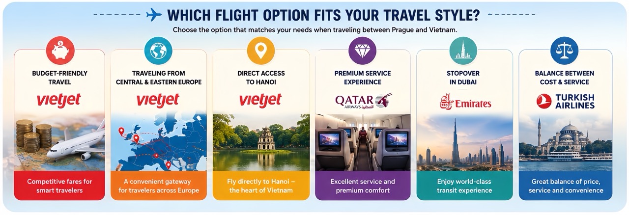 Travel Options From Prague To Vietnam