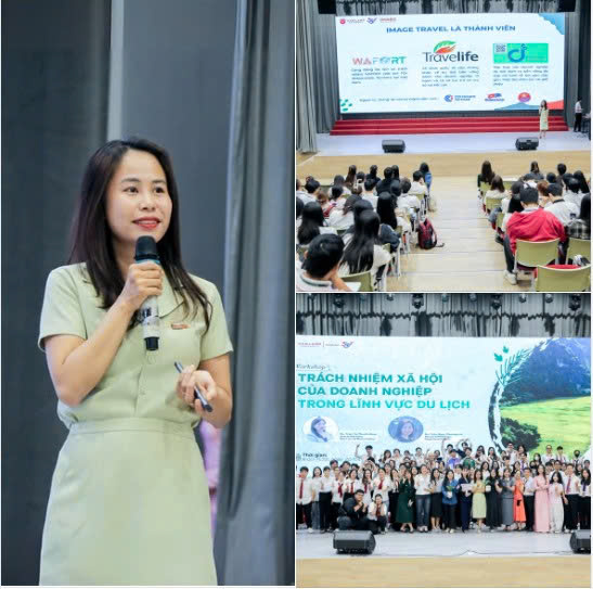 Ms.hà Marcom Manager Is Sharing In Van Lang University